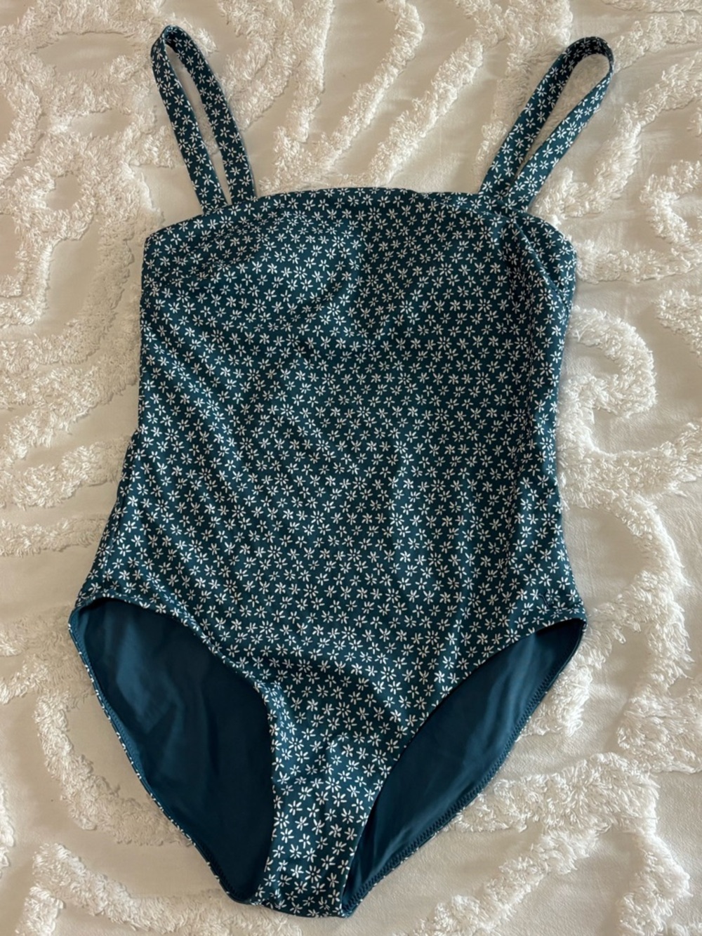 Vineyard Vines Teal Floral One-Piece Swimsuit NWT